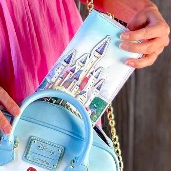 Loungefly Accessories - Loungefly Disney Princess Castle Series Sleeping Beauty Zip Around Wallet